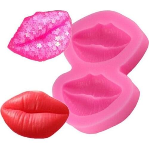 Sexy Lips Silicone Mold for Fondant Jelly Pudding Candy Chocolate Mould Making Cake Decorating Kitchen Baking Tools Bakeware