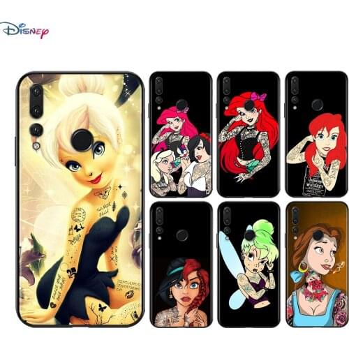 Silicone Cover Disney Princess Tattoo For Huawei Honor V30 30 X10 30i 10X 30S 20S View 20 V20 Pro Plus Lite RU Soft Phone Case
