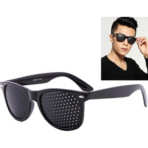 Gosear Vision Care Corrective Improver Stenopeic Pinhole Pin Hole Glasses Anti-fatigue Eye Protection Man Woman Sunglasses