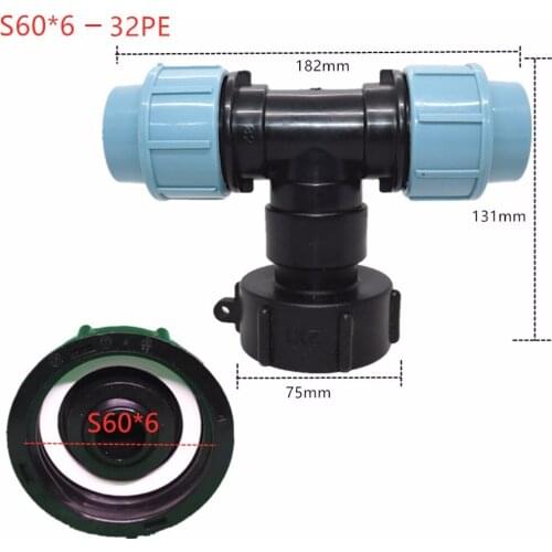 Lawn Water Tank Adapter Three-way Outlet Tool 1/4\\\\\\\\\\\\\\\" 3-way Outlet Accessory
