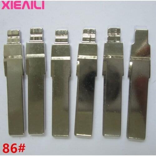 XIEAILI 50Pcs/lot 86# Blank KD Remote Uncut Key Blade For Vw Passat/Polo/Bora/Lavida/Sagitar S218