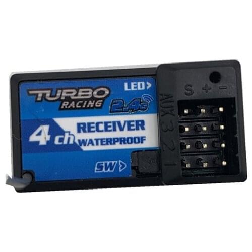 1pcs 4CH Receiver for Turbo Racing Transmitter VT System Independent Remote Control RX41 Receiver