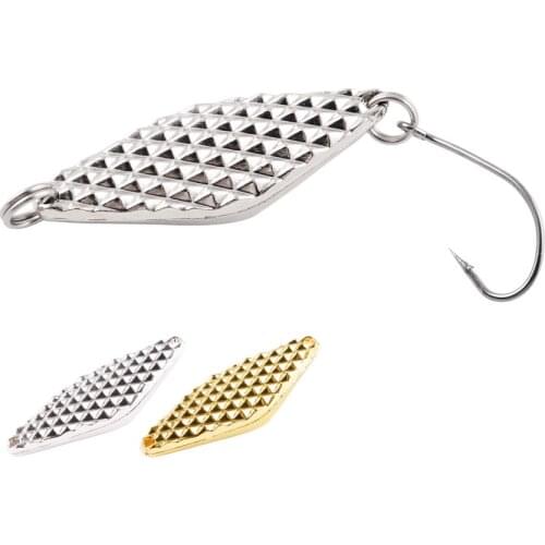 1PC Hard Metal Spoon Spinnerbaits Lure Diamond Dpinner Spoons Blade Sequins 1.5g-7g Sea Fishing Lures Pesca Fishing Tackles