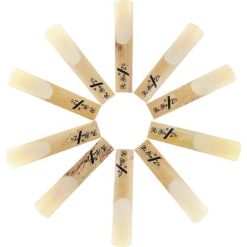 10pcs/lot Tenor bB Saxophone Sax Bamboo Reeds 2-1/2 Strength 2.5 for Saxophone