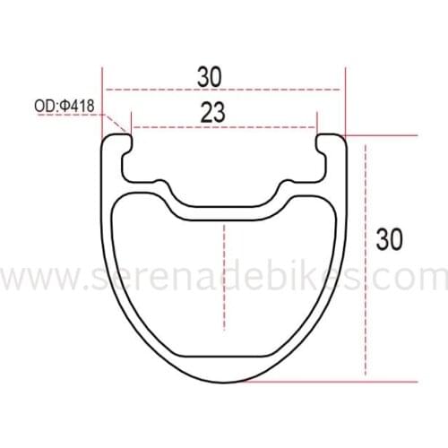20 inch bmx road bike 406 30mm deep 30mm wide racing tubeless carbon rims