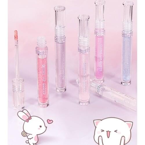 2021 New Transparent Lip Gloss Moisturizing Water gloss Mirror lip Glass lip glaze Long Lasting Makeup Lipstick Cosmetics TSLM1