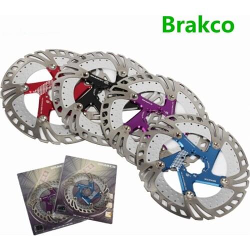 Brakco Bicycle Brake Disc Rotor DR-11FA 160/180/203mm Mountain MTB Bike Floating disk cable parts made in TAIWAN original 2018
