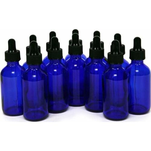 30ML Essential Oil Bottles Blue Glass Bottles With Glass Dropper Travel Dropper Liquid Pipette Bottle Refillable Bottles