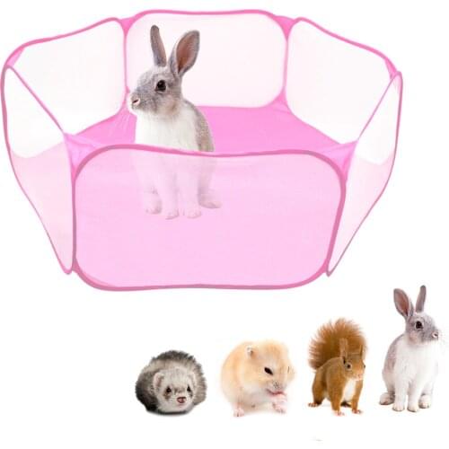 TINGHAO Pet Playpen Portable Pop Open Indoor/Outdoor Small Animal Cage Tent Fence For Hamster Chinchillas And Guinea-Pigs
