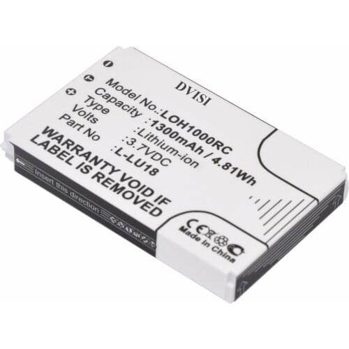 DVISI New 1.3Ah L-LU18 Rechargeable Bateriy for 190582-0001 F12440056 Harmony 915 1000 Harmony 1100 Harmony 1100i K398 LLU18