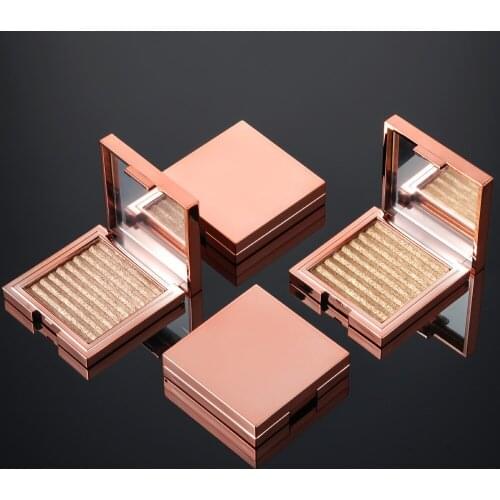Custom Label High Pigment Pressed Powder Highlighter Palette 3D Face Makeup Shimmer Glow Contour Shadow Highlight Cosmetics