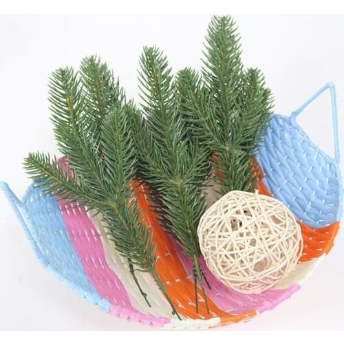 5pcs/lot Artificial Pine Needles Simulation Plant Flower Arranging Accessories For Christmas Trees Decorative Flores