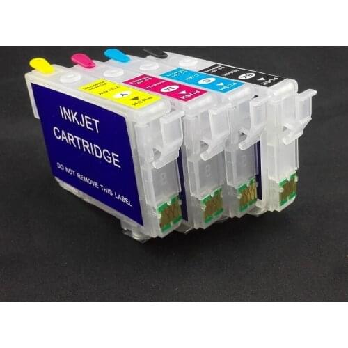 INK WAY T2201-T2204 Refillable ink cartridge for WF-2630 WF-2650 WF-2660 with one time chip