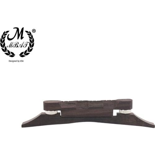 M MBAT Mandolin String Bridge High quality Musical Instrument Accessories Adjustable Rosewood Bridge Compensated For Guitar Bass