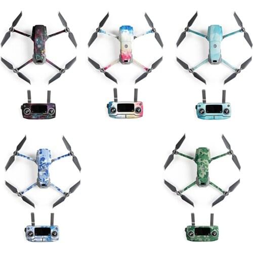 5 Colors PGYTECH DJI Mavic 2 Shark Sticker Drone Body Sticker Aircraft Adhesive Skin for Mavic 2 Pro Zoom Remote Control Decals
