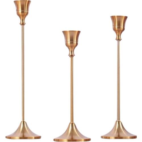 NatureBell Decorative Metal Candlesticks