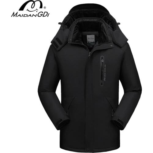 MAIDANGDI 2021 The New winter Keep warm cotton-padded clothes mens coat hooded fashion casual windbreaker canada down jacket