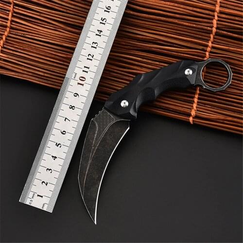 Karambit Knives CSGO Hunting Knife Tactical Claw Camp Hike Outdoor Self Defense Survival Tools EDC Military Fixed Blade Knifes