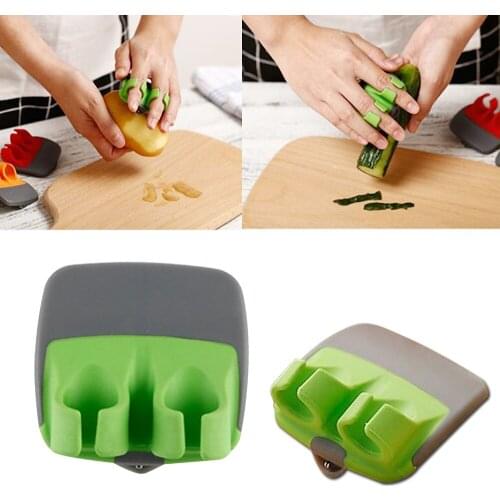 Stainless Steel Sharp Blade Finger Fruit Vegetables Peeler Gadget Slicer Kitchen Finger Protectiver Sharp Blade Finger Peeler