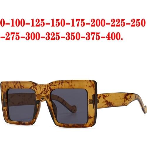 Oversized Myopia Sunglasses Fashion 2021 Oversized Square Male Frames Prescription Sunglasses Minus Outdoor Shade Glasses NX