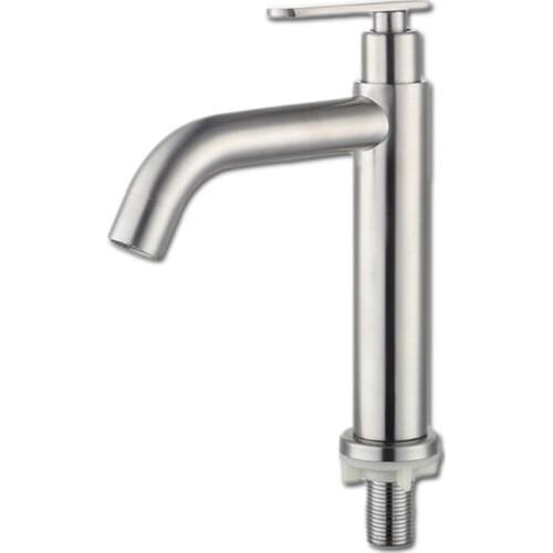 Free shipping SUS304 stainless steel bathroom mixer tap with deck mouted bathroom basin sink tap and basin water mixer tap