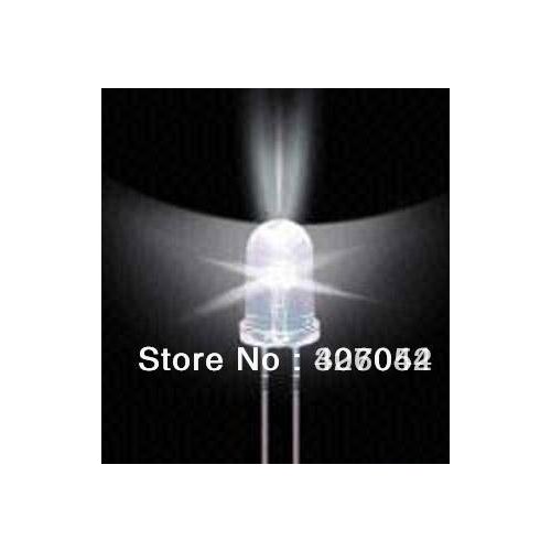 5MM Led White Light Diode 14000-16000mcd 0.07W 3.2-3.4V 1000PCS/lot