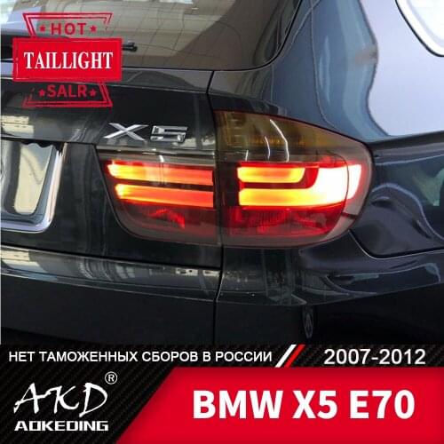 AKD Car Styling Taillights for BMW X5 2007-2012 E70 LED Tail Light DRL Tail Lamp Turn Signal Rear Reverse Brake