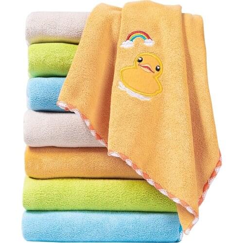 ZhangJi Microfiber Fabric Cartoon Rainbow Animals Multipurpose Towel Quick-drying Absorbent Durable Soft Towel 75*35cm