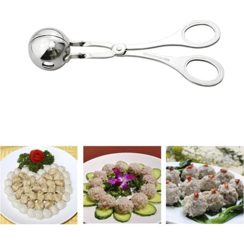 1Pcs Kitchen Meatball Maker Stainless Steel Meat & Poultry Tools DIY Fish Meat Ball Maker Meatball Mold Kitchen cooking Tools 25