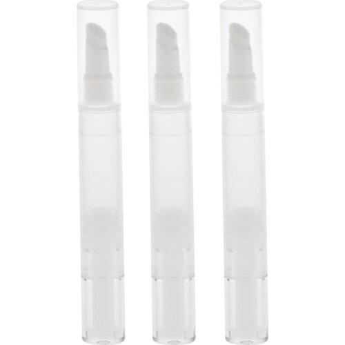 3pcs 5ml Empty Premium Twist Pen Cosmetic Container Lip Gloss Eyelash Cream Liquid Tube Vials for Travel Makeup DIY