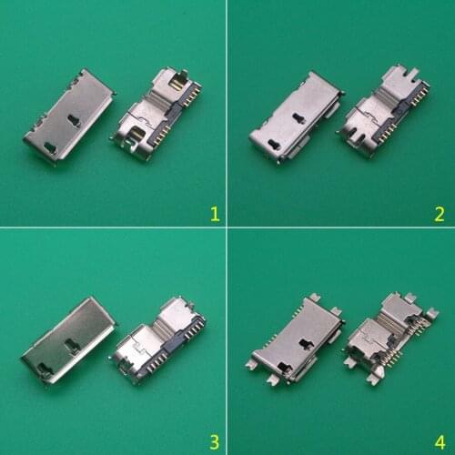 32pcs 4 models Micro USB 3.0 10P female connector SMT/DIP/ Vertical charging socket port plug dock for laptop phone