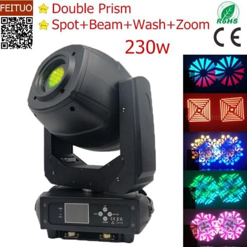 8pcs/lot 230w LED Moving Head Spot Gobo Lights 3in1 Beam Spot Wash Linear Zoom DJ Stage Lighting Equipment