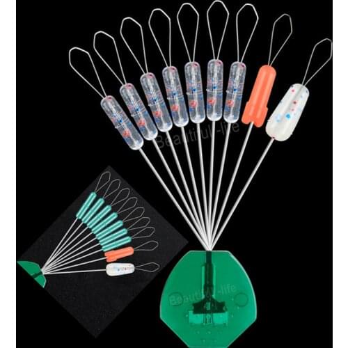 9pcs 1Group Set Rubber Space Beans Stopper Raw Rubber Good Elasticity for Sea Carp Fly Fishing Bait Fish Float Tools