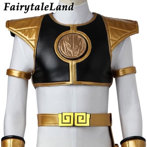 White Ranger Costume Accessories Halloween Cosplay Tommy Oliver Armor Zyuranger Tyranno Ranger Costume Props Belts