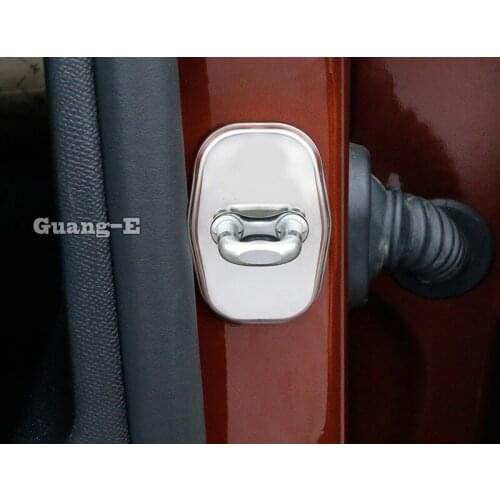 Car Anti Rust Water Proof Door Lock Key Keys Plastic Buckle Limit Trim 4pcs For Peugeot 3008 GT 3008GT 2016 2017 2018 2019 2020