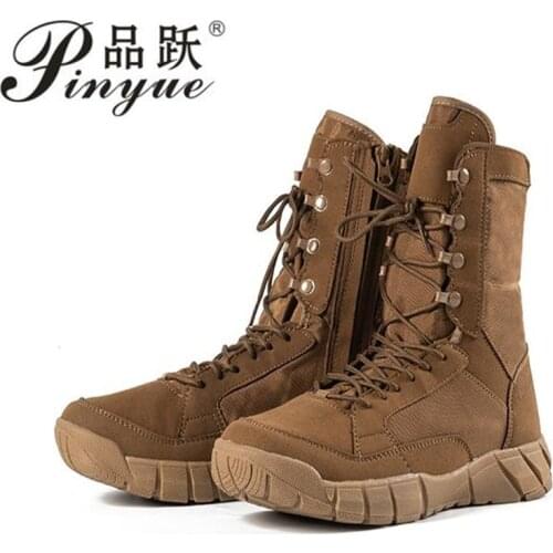 Boots Men Shoes autumn winter ankle Mens track military Army work special forces Tactical Desert Combat outdoor Male