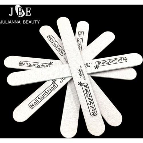 10pcs Wooden Nail File Nail Buff Polishing Block Sanding Files 180/240 Nail Art Tool Straight Thick Stick Nail Tools