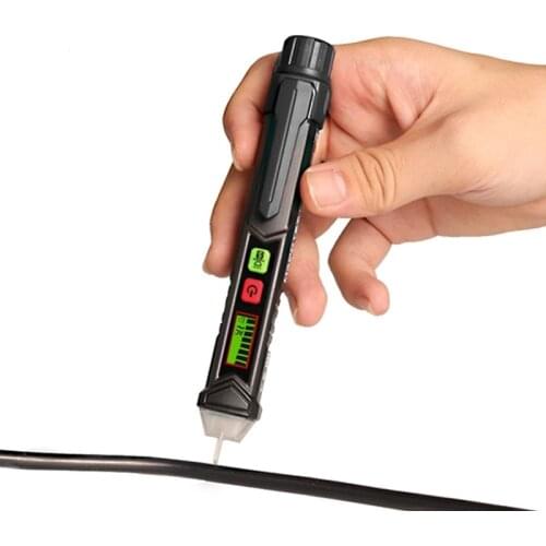 AC Voltage Detector Live Null Wire Breakpoint Check 1000V Non-contact Voltage Detector LCD Pen Electroscope Sound Light Alarm