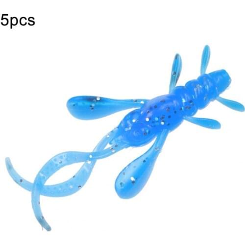 Artificial Bait Faux Baits 5Pcs/Set 5cm Soft Fake Fish Baits Artificial Lure Bionic Fishing Accessories Lures dropshipping
