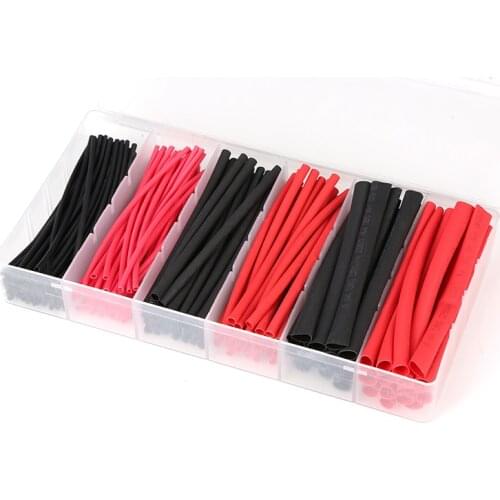 42/100/150/190/260pcs Thermoresistant tube Heat Shrink wrapping Kit Shrinking Tubing Assorted Wire Cable Insulation Sleeving