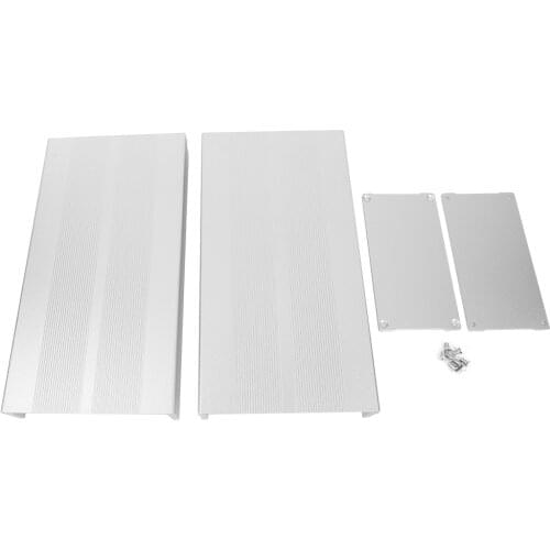 Enclosure Electronic DIY Circuit Board Project Aluminum Box Cooling Case Sand Black Bend Plate For Decoders Controllers