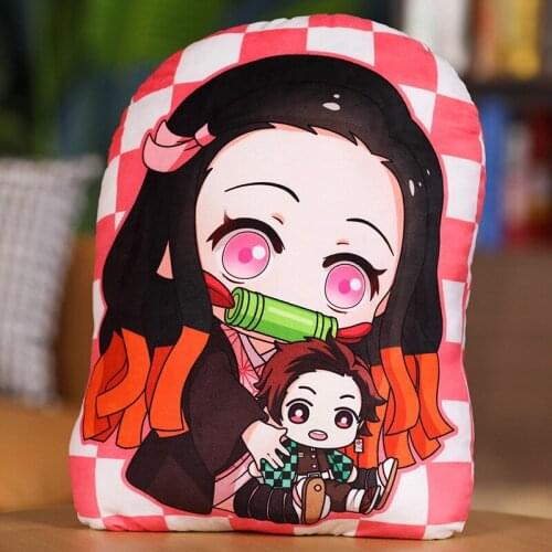 35/45CM Demon Slayer Cute Plush Toy Stuffed Soft Animal Cartoon Pillow Lovely Christmas Gift for Kids Kawaii Valentine Present