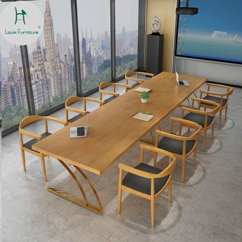 Louis Fashion Solid Wood Conference Table