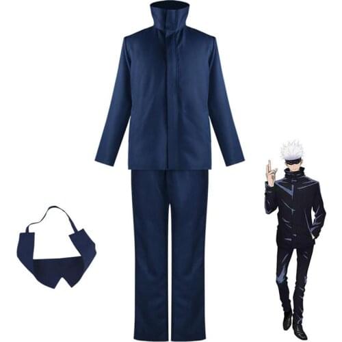 Men Top Pants Set Anime Jujutsu Kaisen Itadori Yuji Cosplay Costumes Halloween Kugisaki Nobara Cosplay Clothing School Uniform