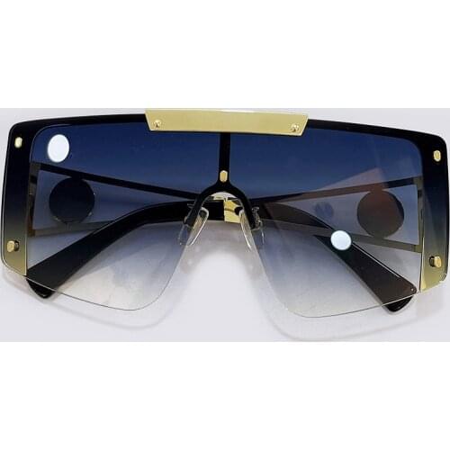 New Square Sunglasses Women Fashion Oversized One Piece Sun Glasses Men Shades Oculos UV400
