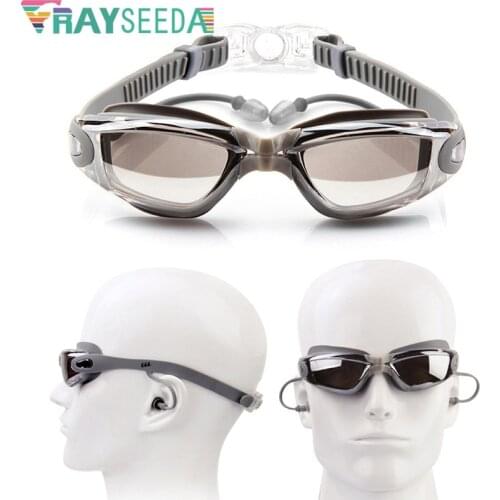 New Adults Swimming Goggles Men Women Ocean Sea Swim Glasses Anti Fog Anti UV Waterproof Adjustable Cool Diving Glasses Eyewear