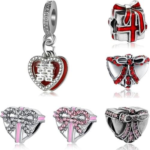 Fit pulsera charms plata de ley original bracelet beads for jewelry making fashion jewelry making bijoux enamel charm