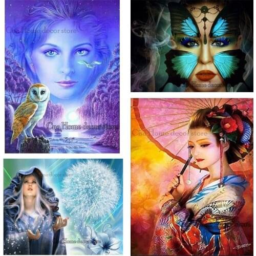 RA2235 Girl Diy diamond painting 3d Cross stitch kit embroidery pattern drill rhinestone pasted painting Crafts RA2235
