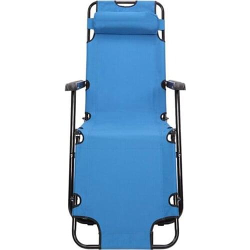 RHC-202 Portable Dual Purposes Extendable Folding Reclining Chair Blue