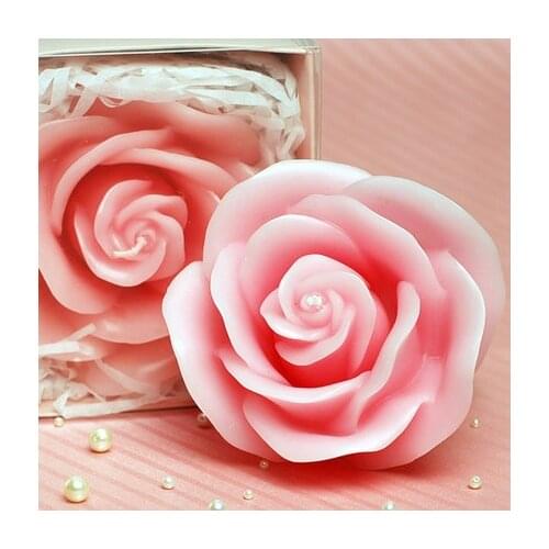 Silicone Molds 3D Gem Flower Phalaenopsis Lotus Rose chocolate Handmade wedding soap candle aroma stone mould resin clay molds